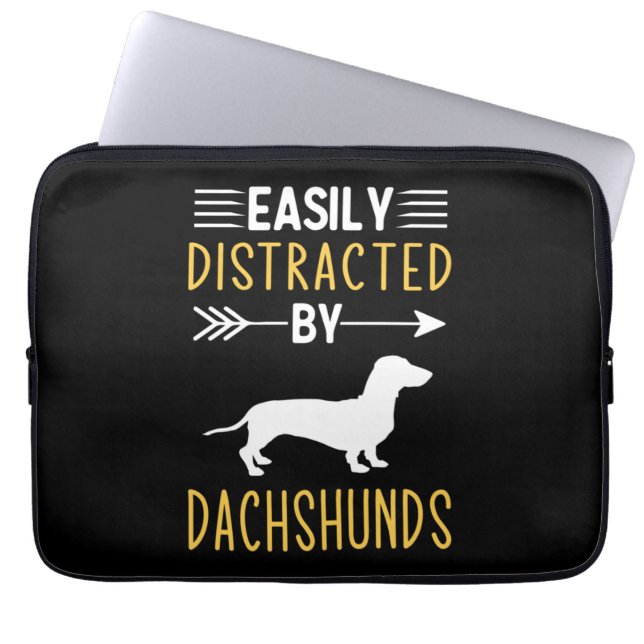 Capa Para Notebook Fácil Distração Por Dachshances (Frente)