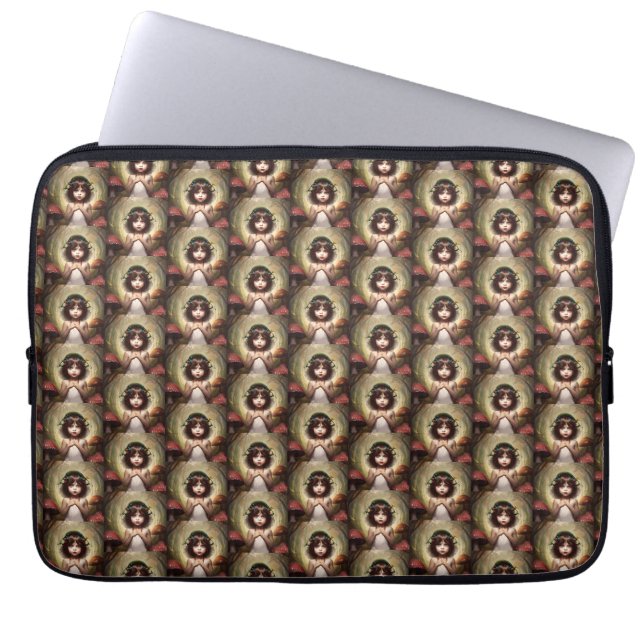 Capa Para Notebook Fada cogumelo caprichosa Lilly (Frente)