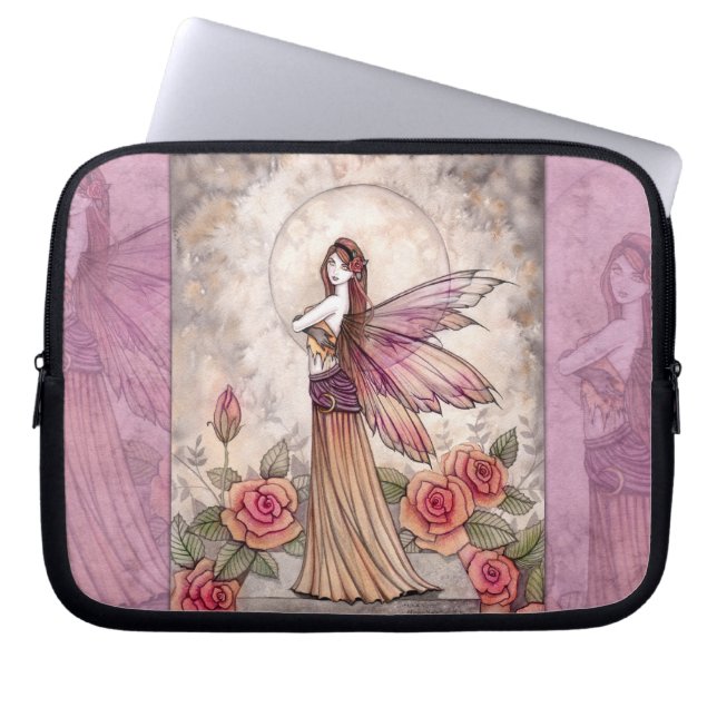 Capa Para Notebook Fada Sienna Rose em Estojo para Laptop Rosa (Frente)