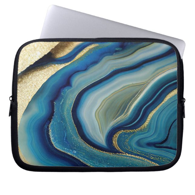 Capa Para Notebook Faísca do Mar Azul (Frente)