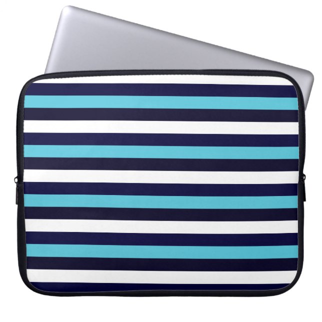 Capa Para Notebook Faixa Azul (Frente)