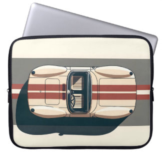 Capa Para Notebook Faixa de Carro de Corrida Minimalista Retro