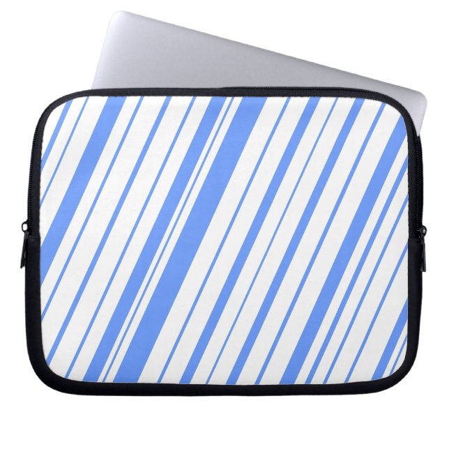Capa Para Notebook Faixa Diagonal ~ Azul Cornflower (Frente)