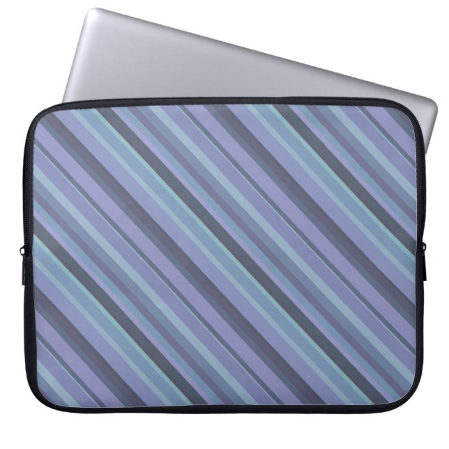 Capa Para Notebook Faixa diagonal da cinza azul (Frente)