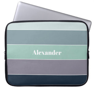 Capa Para Notebook Faixas de Cores de Verão Personalizadas