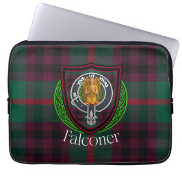 Capa Para Notebook Falconer Scottish Clan Tartan & Crest