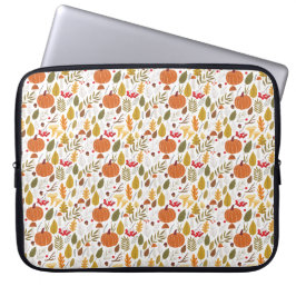 Capa Para Notebook Fall Pumpkin Pattern