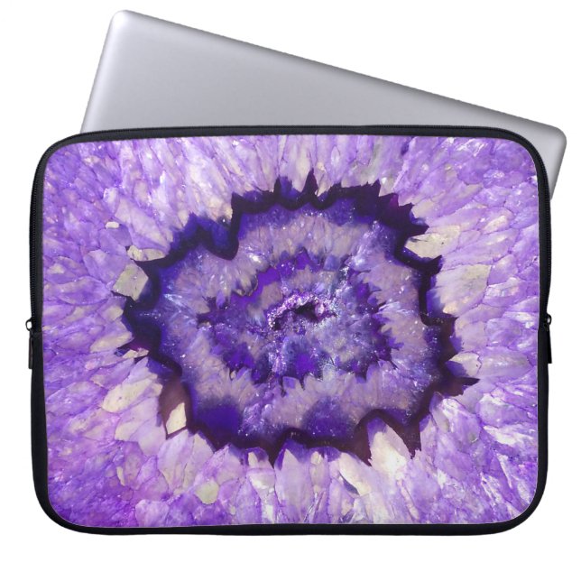 Capa Para Notebook Falln Purple Agate Geode (Frente)