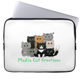 Capa Para Notebook Família Gato Criações de Mailia