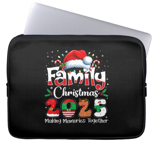 Capa Para Notebook Family Christmas 2025 Matching Outfit Squad Santa  (Frente)
