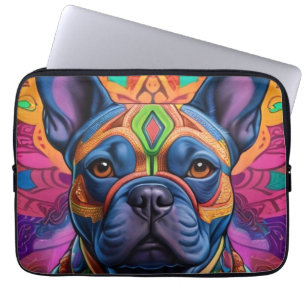 Capa Para Notebook Fantasia de Aniversário Divertida Frenchie
