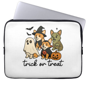 Capa Para Notebook fantasia de Halloween para corgi