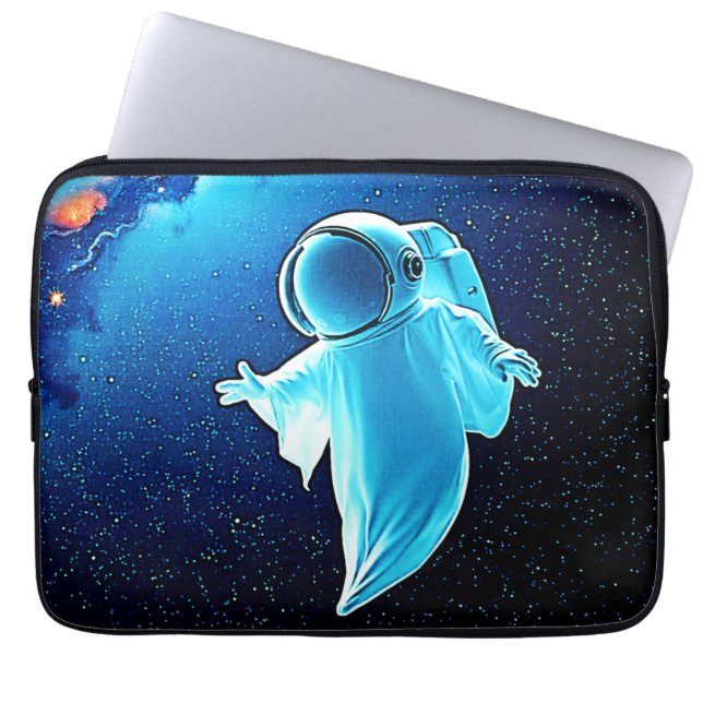 Capa Para Notebook Fantasma Cósmico no Design de Espaço (Frente)