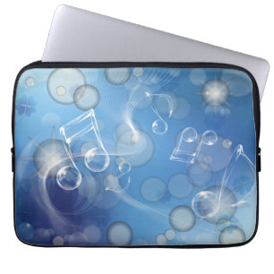 Capa Para Notebook Fantasy Glass Music Notes
