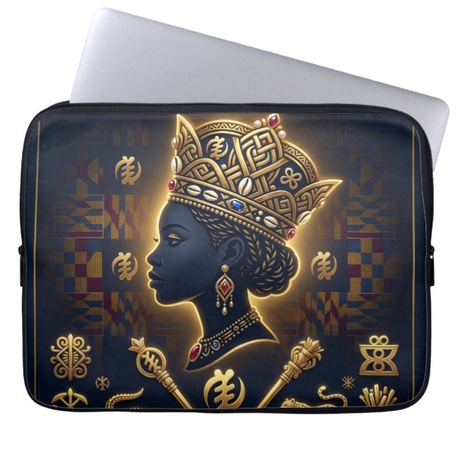 Capa Para Notebook Faraó Energia Rei Africano Antigo Arte Moderna (Frente)