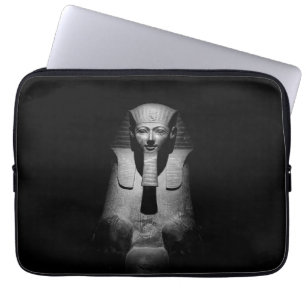 Capa Para Notebook Faraó rei preto e branco