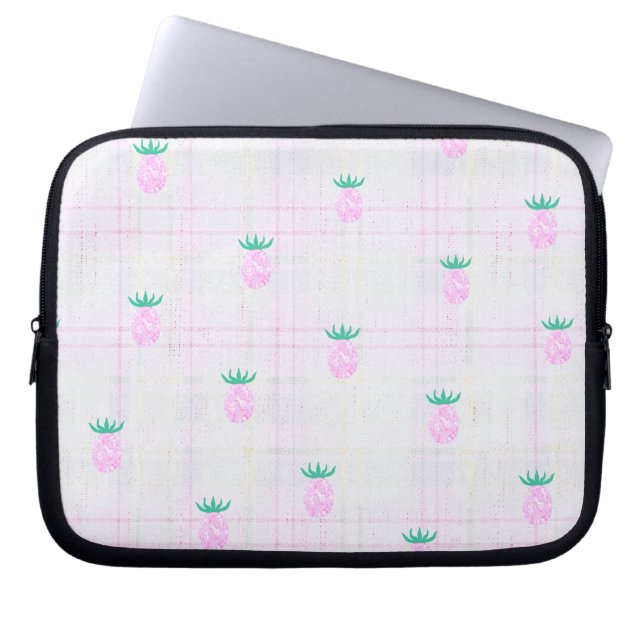 Capa Para Notebook Farmhouse Pink Pineapple  (Frente)