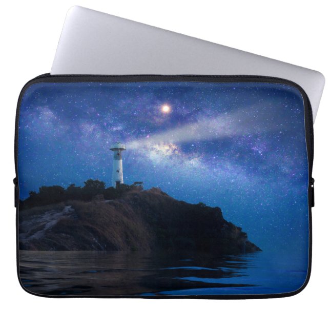 Capa Para Notebook Faróis | Farol de Starry Night (Frente)