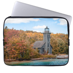 Capa Para Notebook Faróis Grand Island East Channel Light