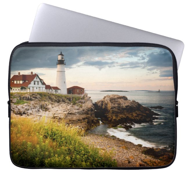 Capa Para Notebook Farol Chefe Portland| Cabo Elizabeth, Me (Frente)