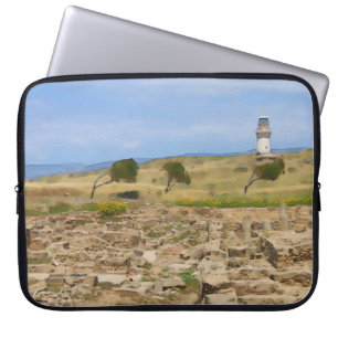 Capa Para Notebook Farol de aquarela