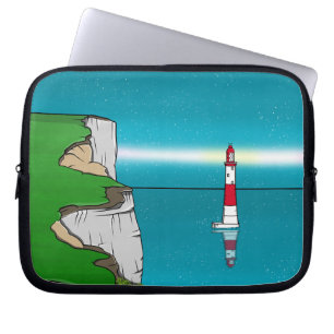 Capa Para Notebook Farol de Beachy Head Canal da Mancha