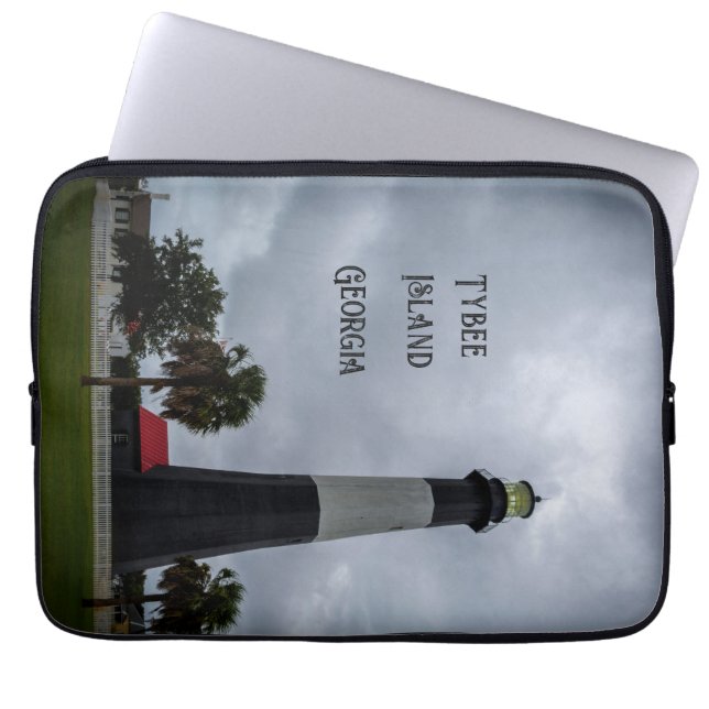 Capa Para Notebook Farol de Tybee Island Georgia (Frente)