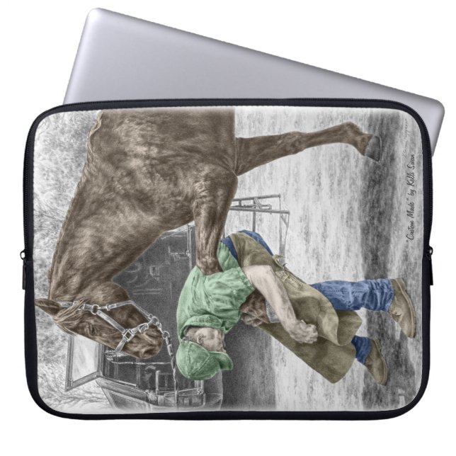 Capa Para Notebook Farrier Blacksmith Shoeing Horse (Frente)