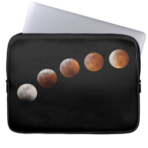 Capa Para Notebook Fases de Lua Completas Eclipse Lunar Total Color