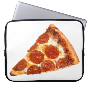 Capa Para Notebook Fatia de pizza de pepperoni clássica da SlipperyJo
