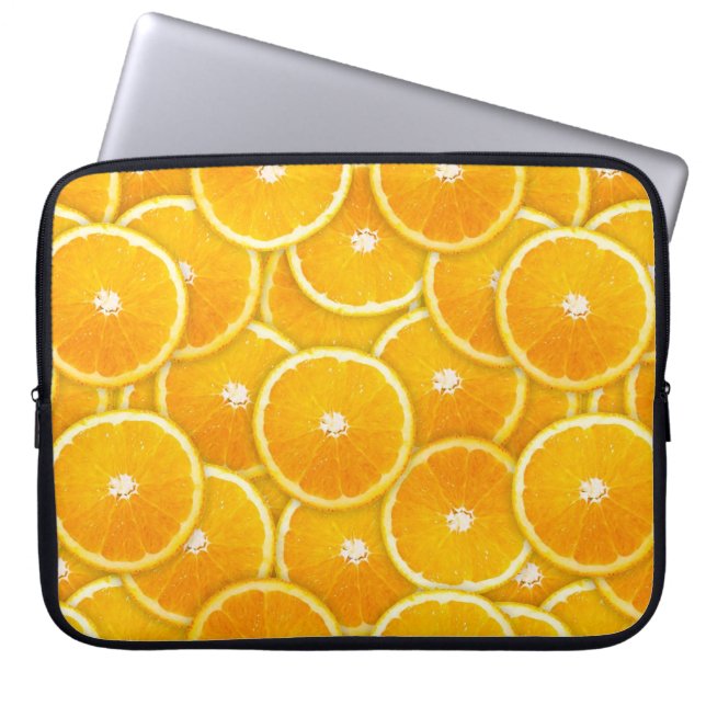Capa Para Notebook Fatias de laranja (Frente)