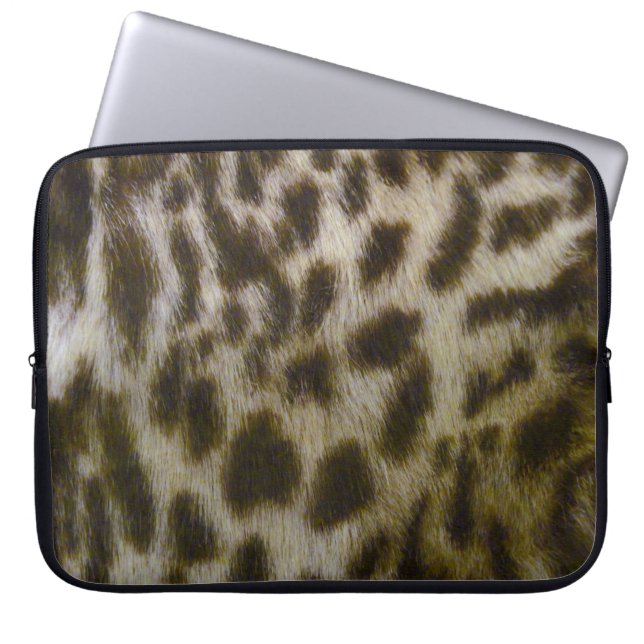 Capa Para Notebook Faux Leopardo Bolsa de laptop (Frente)