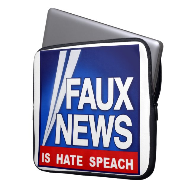 Capa Para Notebook Faux News (Frente Esquerda)