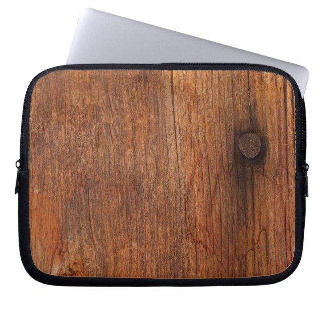 Capa Para Notebook Faux Rustic Barn Wood Eletrônicos Bag (Frente)