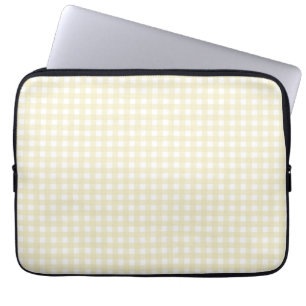 Capa Para Notebook Faye e Lauren Lemon Yellow Gingham