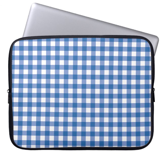 Capa Para Notebook Faye & Lauren Blue Gingham (Frente)