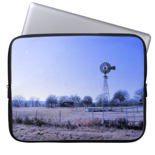 Capa Para Notebook Fazenda com moinho de vento