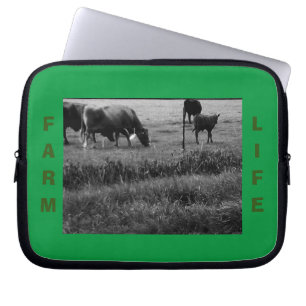 Capa Para Notebook Fazenda Life, família das vacas
