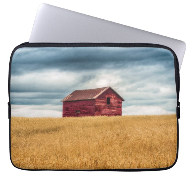 Capa Para Notebook Fazendas | Antigo Barn Vermelho (Frente)