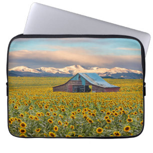 Capa Para Notebook Fazendas Campo de girassol