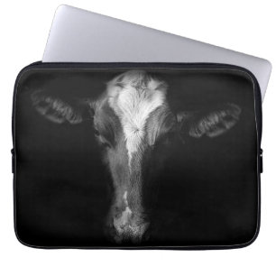 Capa Para Notebook Fazendas Foto Da Cabeça De Vaca B&W