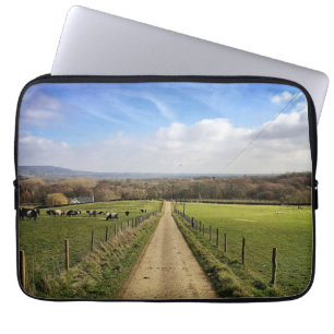 Capa Para Notebook Fazendas   Inglês Countryside Dirt Road