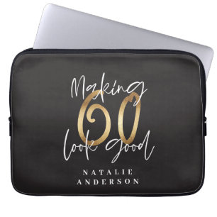 Capa Para Notebook Fazer 60, boa celebração de aniversário de ouro