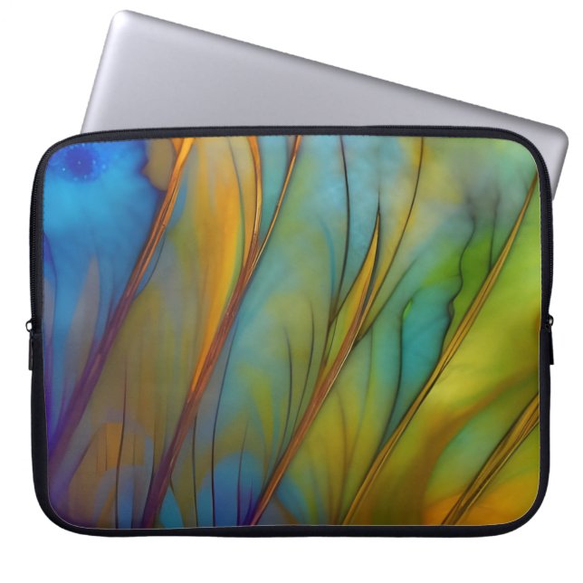 Capa Para Notebook Feather Abstrato AI Art (Frente)