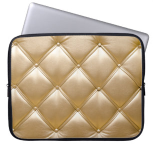Capa Para Notebook Fechamento do Estudo de Couro do ouro