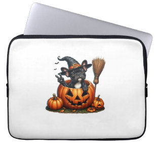 Capa Para Notebook Feiticeira francesa Pumpkin Halloween Mens Mulhere