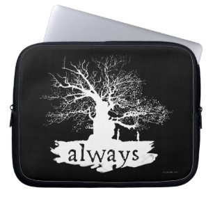 Capa Para Notebook Feitiço de Harry Potter Silhueta da Citação Semp