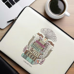 Capa Para Notebook Felicidade é Café e Livros Personalizados<br><div class="desc">Design personalizado com uma ilustração desenhada à mão de uma pilha de livros e uma xícara de café. Perfeito para amantes de café.</div>