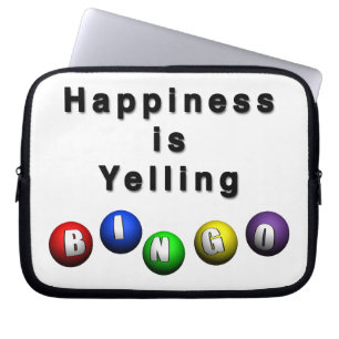 Capa Para Notebook Felicidade É Gritar BINGO