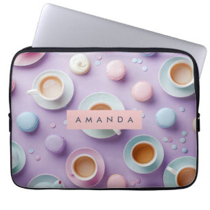 Capa Para Notebook Felicidade Personalizada da Festa de Chá de Pastel
